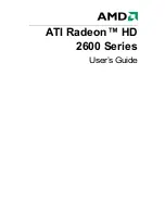 Предварительный просмотр 1 страницы AMD ATI Radeon HD 2600 Series User Manual