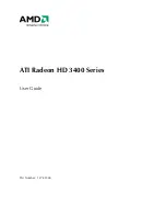 Предварительный просмотр 1 страницы AMD ATI Radeon HD 3400 Series User Manual