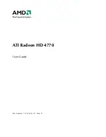 Предварительный просмотр 1 страницы AMD ATI Radeon HD 4770 User Manual