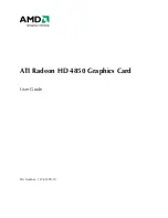 AMD ATI Radeon HD 4850 User Manual preview