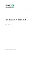 Предварительный просмотр 1 страницы AMD ATI Radeon HD 5450 User Manual