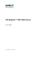 Предварительный просмотр 1 страницы AMD ATI Radeon HD 5500 Series User Manual