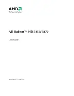 Предварительный просмотр 1 страницы AMD ATI Radeon HD 5750 User Manual