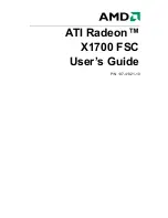 Preview for 1 page of AMD ATI Radeon x1700 FSC User's guide User Manual