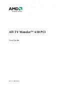 AMD ATI TV Wonder 650 User Manual preview