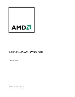 Preview for 1 page of AMD FirePro V7900 SDI User Manual