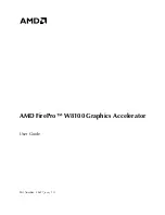 AMD FirePro W8100 User Manual preview