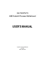 Предварительный просмотр 1 страницы AMD GA-7VASFS-FS User Manual