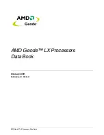 AMD Geode LX 600 Data Book preview