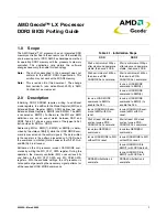 Preview for 1 page of AMD Geode LX CS5536 Manual