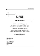 Preview for 1 page of AMD K3780E User Manual