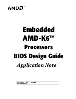 Предварительный просмотр 1 страницы AMD -K6-2/450 - MHz Processor Application Note