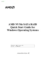 Предварительный просмотр 1 страницы AMD NVMe/SATA RAID Quick Start Manual