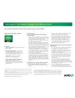 AMD Opteron 4200 Series Quick Reference Manual предпросмотр