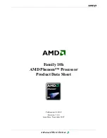 Preview for 1 page of AMD Phenom 10h Product Data Sheet