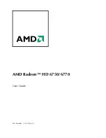 Предварительный просмотр 1 страницы AMD Radeon HD 6750 User Manual