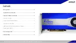 Предварительный просмотр 2 страницы AMD RADEON PRO W6000 Series Quick Setup Manual