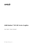 AMD Radeon R9 285 Series User Manual & Owners Manual предпросмотр