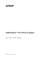 Предварительный просмотр 1 страницы AMD radeon R9 295X2 Owner'S Manual