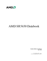 Preview for 1 page of AMD SR5650 Data Book