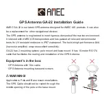 AMEC GA-22 Installation Manual preview