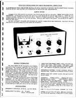 Preview for 1 page of Ameco TX-62 Operating Instructions Manual