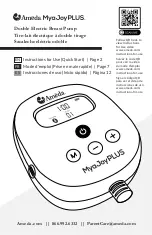 Ameda MyaJoyPlus Instructions For Use Manual preview