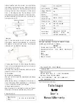 Предварительный просмотр 2 страницы Amedia Teleloupe TL-110 Quick Start Manual