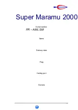 Предварительный просмотр 7 страницы Amel Super Maramu 2000 Owner'S Manual