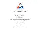 Amer.com Gigabit Ethernet Switch User Manual предпросмотр