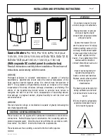 Предварительный просмотр 1 страницы Amerec 1105-105 Installation And Operating Instructions Manual