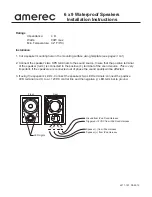 Предварительный просмотр 1 страницы Amerec 6x9 Waterproof Speaker Installation Instructions