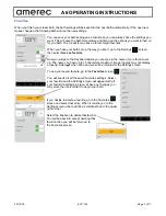 Предварительный просмотр 7 страницы Amerec A6 Club Control Operating Instructions Manual
