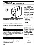 Amerec AR4 Owner'S Manual предпросмотр