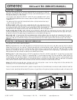 Предварительный просмотр 3 страницы Amerec K60 Owner'S Manual