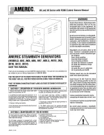 Amerec Steambath Generator 3K10 Owner'S Manual предпросмотр