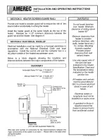 Предварительный просмотр 5 страницы Amerec Steamy 6.0A Installation And Operating Instructions Manual