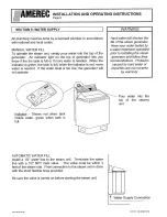 Предварительный просмотр 9 страницы Amerec Steamy 6.0A Installation And Operating Instructions Manual