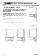 Предварительный просмотр 10 страницы Amerec Steamy 6.0A Installation And Operating Instructions Manual