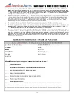 Preview for 38 page of American Access XM Installation Manual