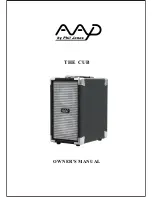 Предварительный просмотр 1 страницы American Acoustic Development THE CUB Owner'S Manual