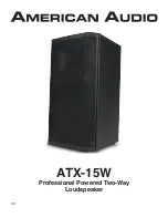 Предварительный просмотр 1 страницы American Audio ATX-15W Manual