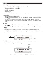 Preview for 8 page of American Audio CDI-300 MP3 User Manual And Reference Manual