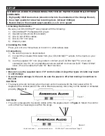 Предварительный просмотр 8 страницы American Audio CDI-500 MP3 User Manual And Reference Manual