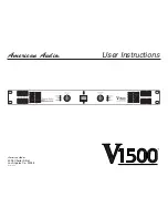 American Audio Classic A53 User Instructions предпросмотр