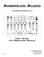 American Audio COMMANDER PLUS - REV 1-2 User Manual preview