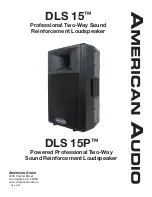 American Audio DLS 15P Manual preview