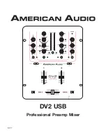 Preview for 1 page of American Audio DV2 USB User Manual