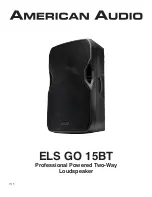 American Audio ELS GO 15BT User Manual предпросмотр