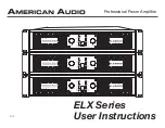 Preview for 1 page of American Audio ELX 2000 User Instructions